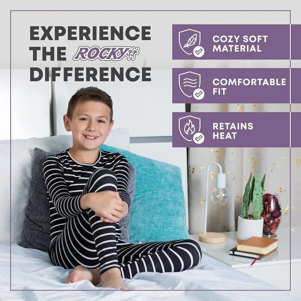 Thermal Underwear for Kids, Boys Thermals, Long Johns Underwear, Base Layer for